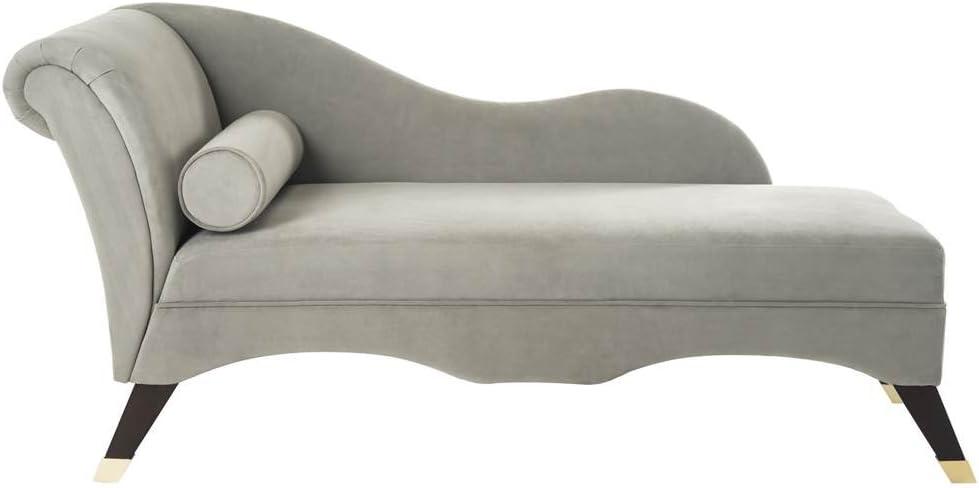 Caiden Chaise - FOX6284 - Tan/Black - Safavieh