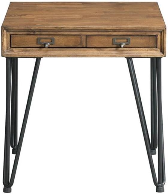 Tanner End Table Light Walnut - Picket House Furnishings: Hairpin Legs, Apothecary Tray Fronts, Acacia Frame