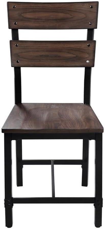 ACME Mariatu Wooden Armless Side Chair in Oak Set of 2