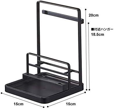 Yamazaki Home Cooking Tool And Lid Station, Kitchen Utensil Organizer Stand, Steel, Water Resistant