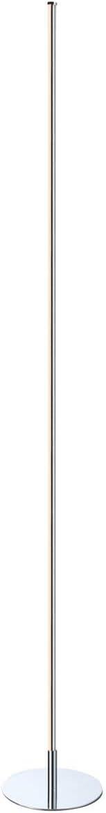 Iris 59.5" Chrome Polished Steel Modern Arc Floor Lamp