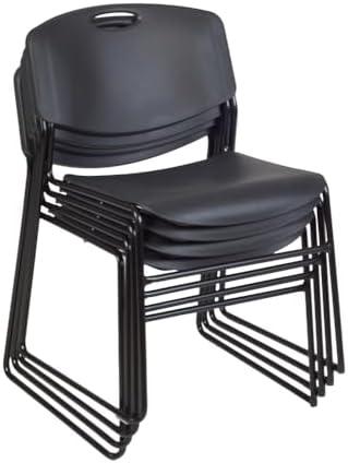 Regency  Zeng Stack Chair, Black - Pack of 4