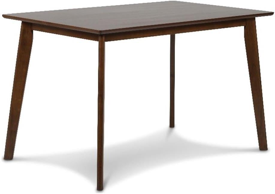 New Classic Furniture Morocco Rectangle Wood Dining Table in Walnut Brown