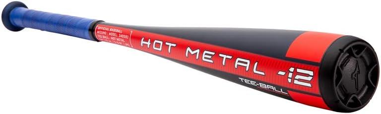 Mizuno B21-Hot Metal - Big Barrel Tee Ball Usa Baseball Bat (-12) Youth - Boys Size 25 Inches In Color Navy-Red (5110)
