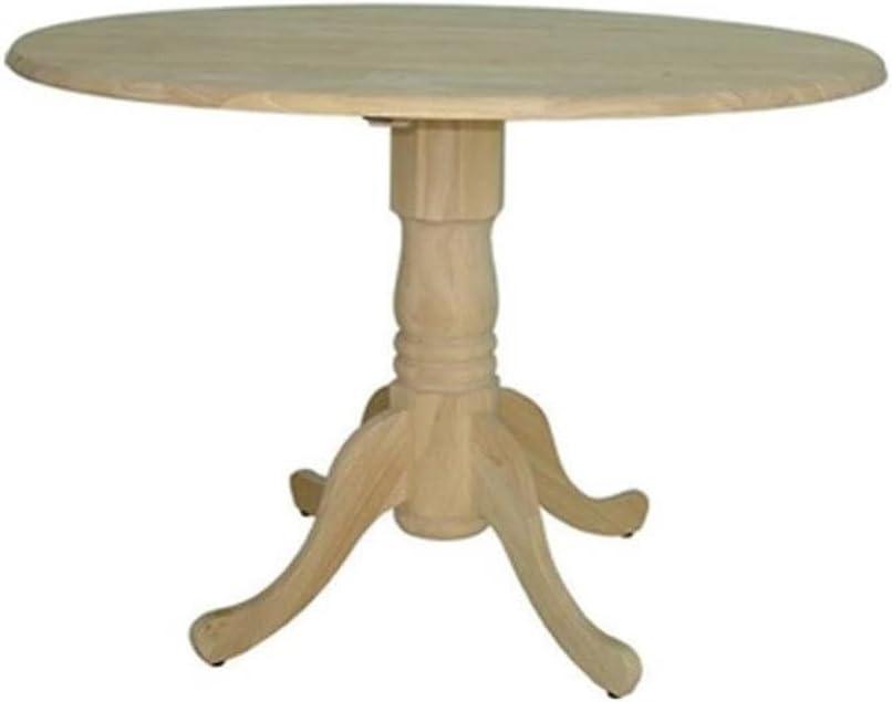 42" Mason Round Dual Drop Leaf Dining Table - International Concepts