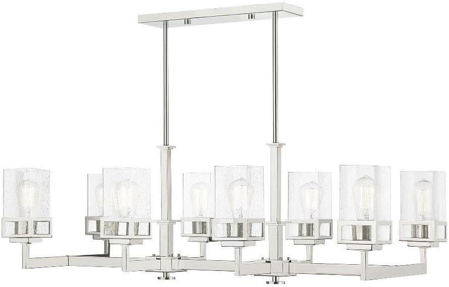 Livex Lighting - Harding - 8 Light Linear Chandelier in Modern Style - 17.75