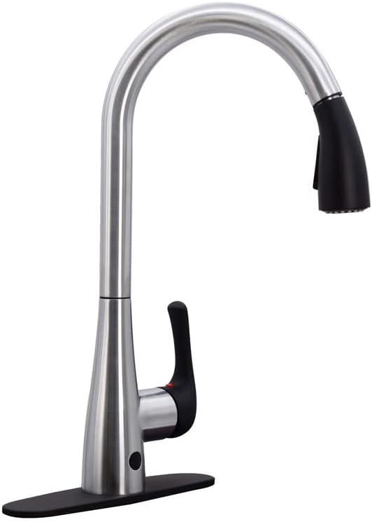 Westbrass Pull Down Spray Touch Kitchen Faucet