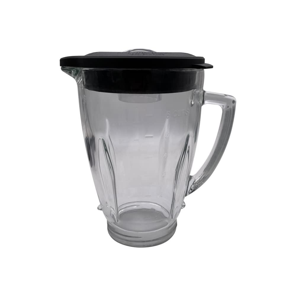 6-Cup Glass Jar Replacement Part 124461, Includes Lid, Compatible with Classic Series Blender