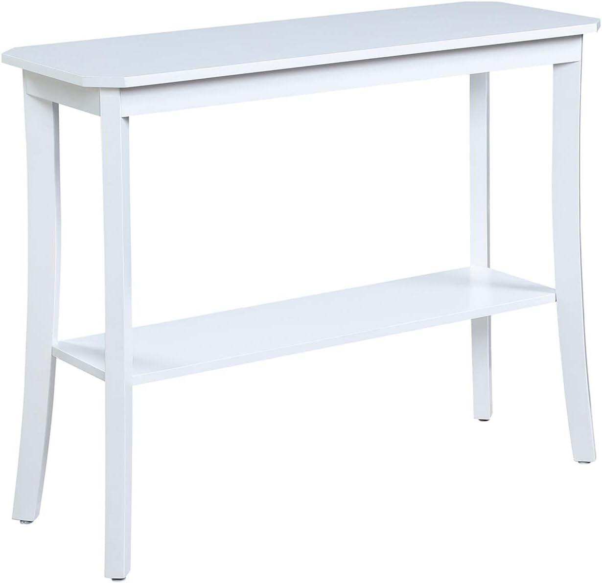 Convenience Concepts Designs2Go Baja Console Table with Shelf, White