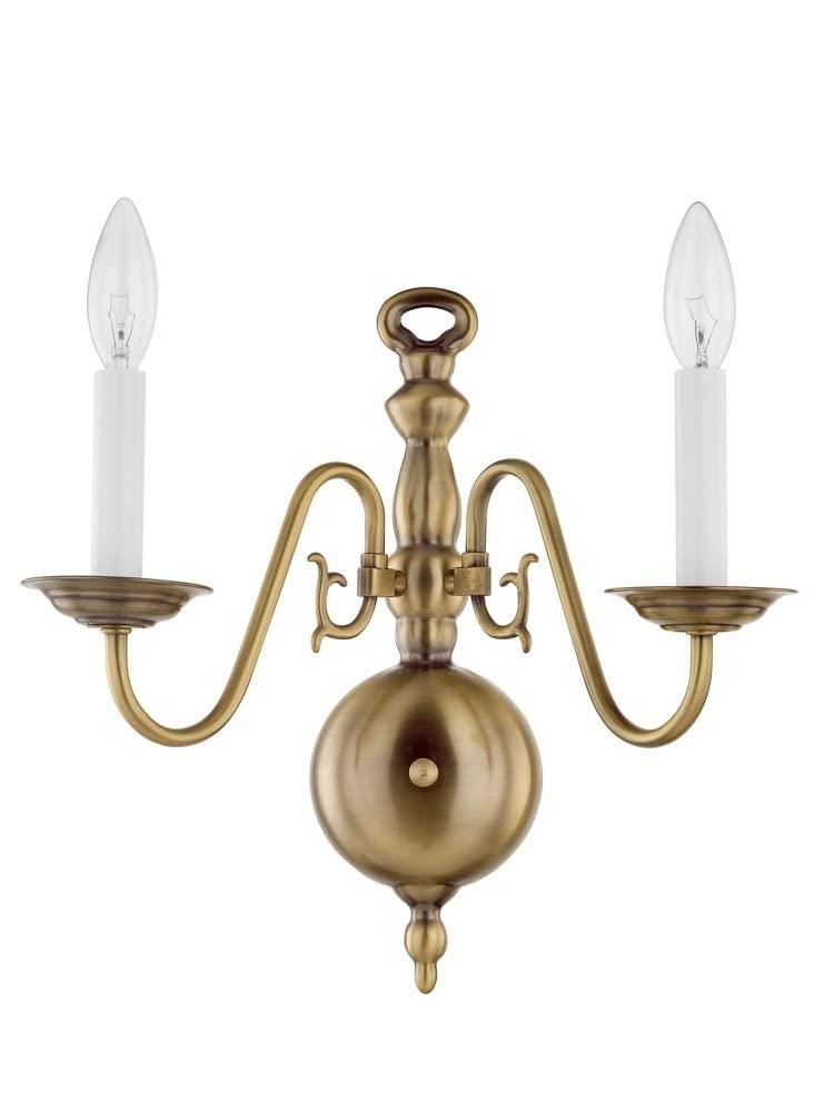 Livex Lighting Williamsburgh 2 - Light Wall Light in  Polished Brass