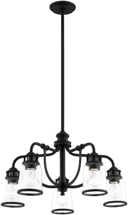 Livex Lighting Lawrenceville 5 - Light Chandelier in  Black