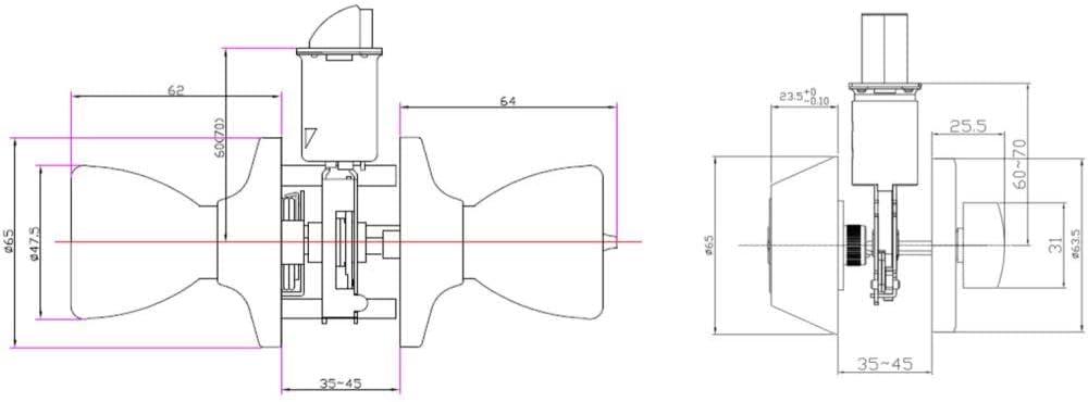 Complete Terrace Entry Knob Set with Deadbolt
