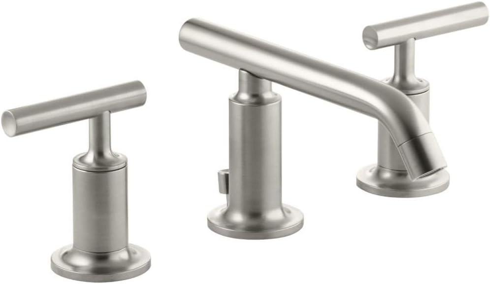 Purist® Widespread Bathroom Faucet with Drain Assembly