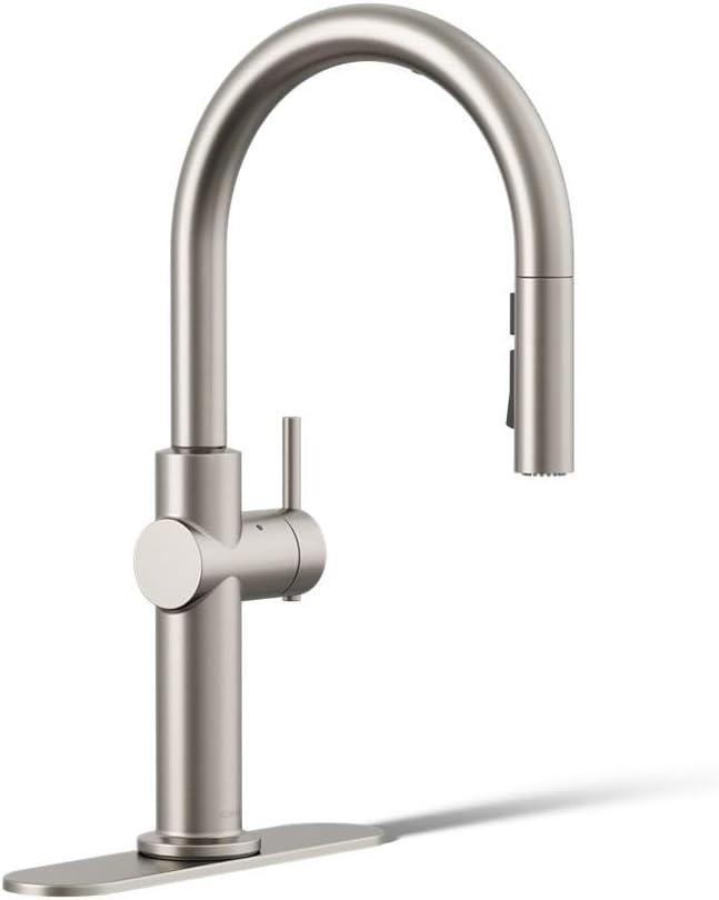 Crue Touchless Pull-Down Kitchen Sink Faucet with Three-Function Sprayhead