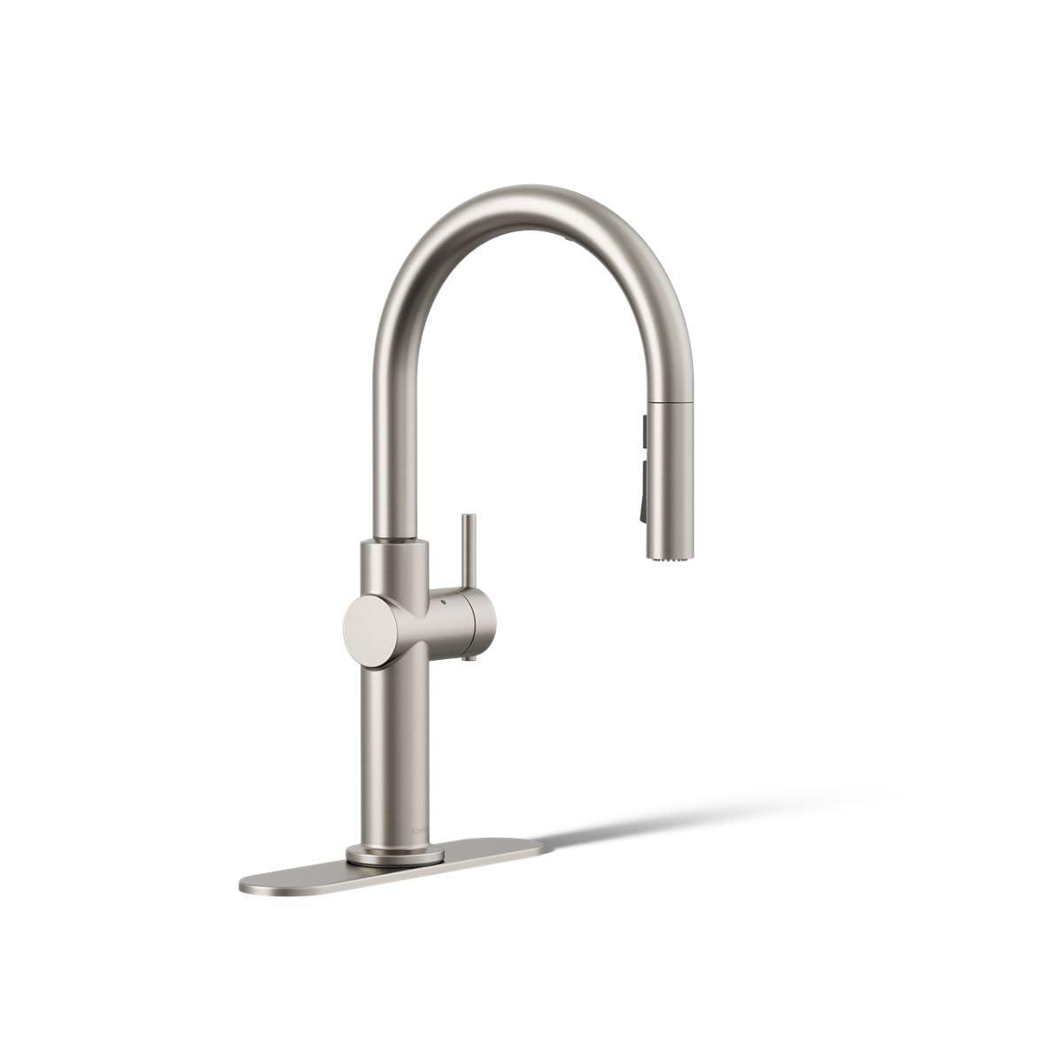 Crue Touchless Pull-Down Kitchen Sink Faucet with Three-Function Sprayhead