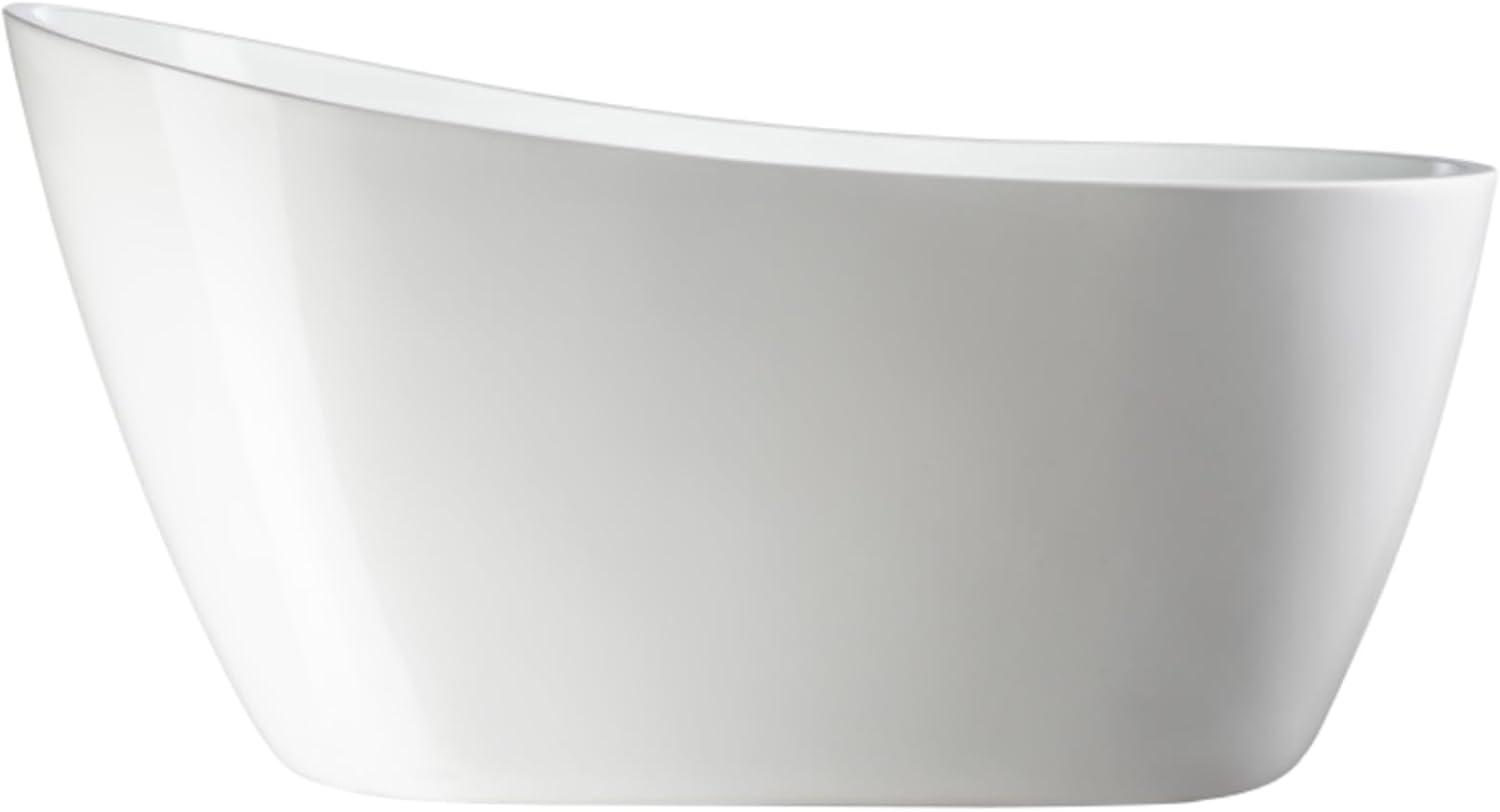 Maya 55" x 28" Freestanding Soaking Acrylic Bathtub