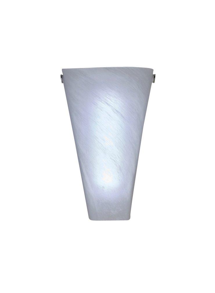 Frosted Marble Glass Conical Sconce