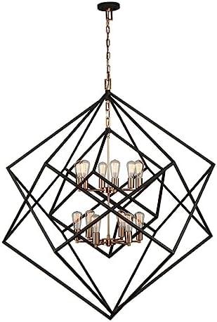 AC11112-Artcraft Lighting-Artistry - 12 Light Chandelier-Matte Black/Harvest Brass Finish -Traditional Installation