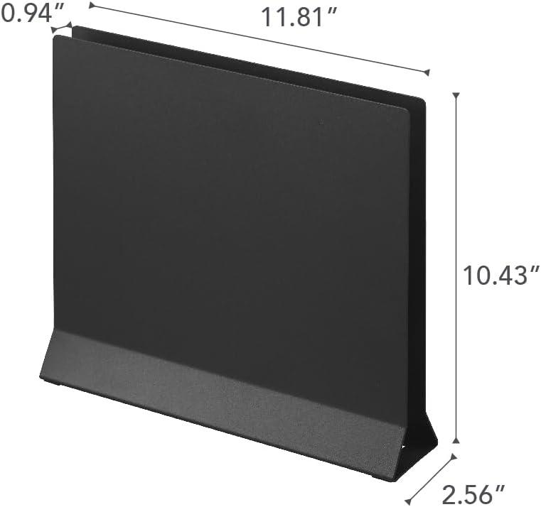 Slim Black Steel Placemat and Tray Stand for Kids