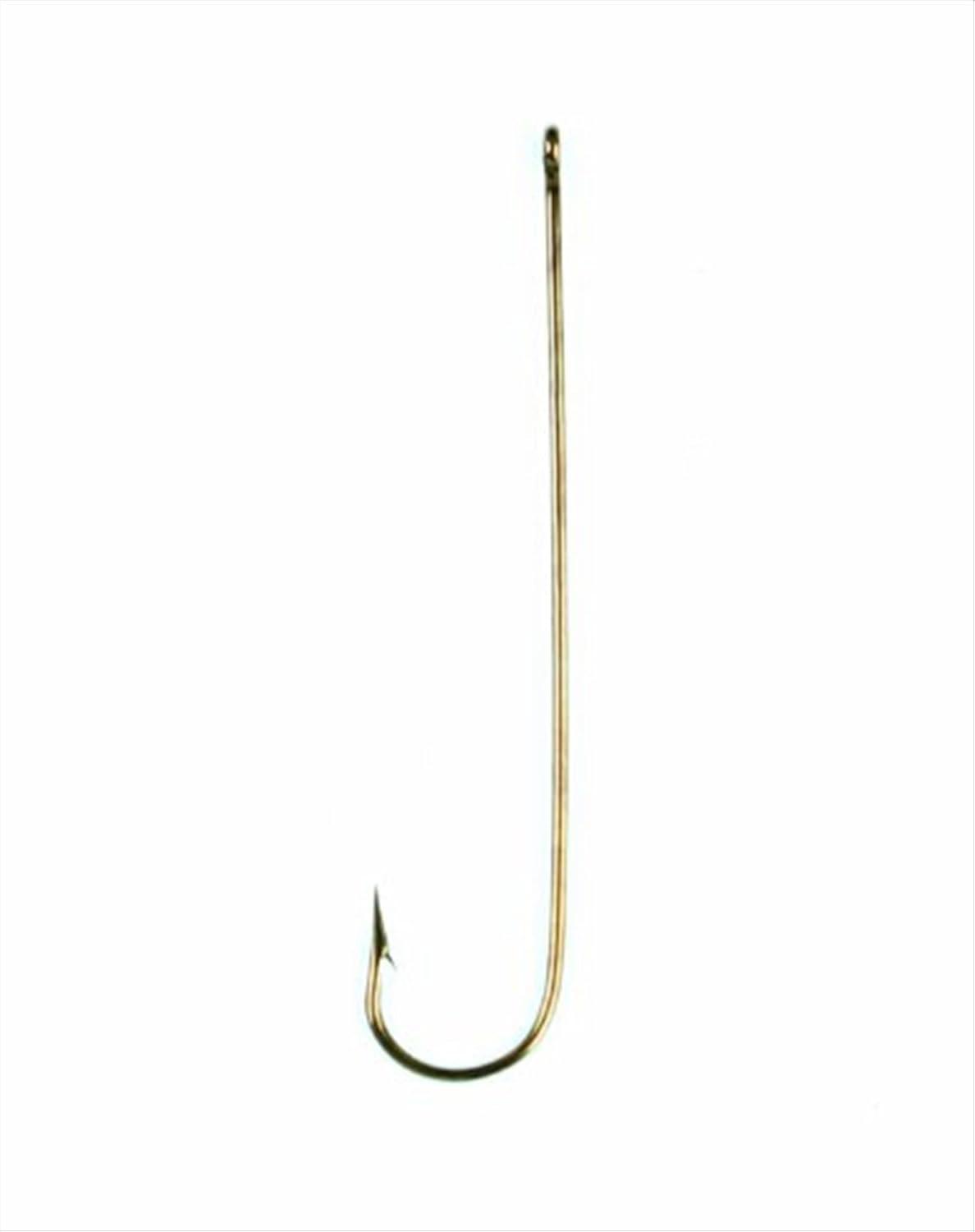 (3 pack) Eagle Claw Cricket Aberdeen Light Wire Long Shank Fishing Hooks, Bronze, Size 8, (10 Pack)
