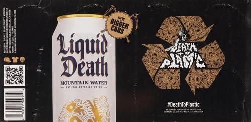 Liquid Death, Still Mountain Water, 8-Pack (19.2oz Cans), Real Mountain Source, Infinitely Recyclable Cans