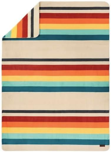 Mount Foraker Multicolor Sherpa Fleece Throw Blanket