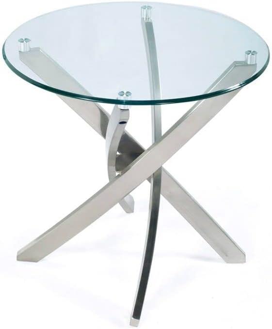 Fab Glass and Mirror Round 0.5 in. Thick Ogee Polish Tempered Glass Table Top