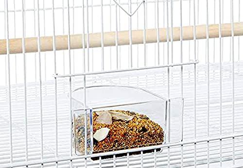 64" Extra Large Wrought Iron Breeding Flight Canary Parakeet Cockatiel Lovebird Finch Cage Side Nesting Doors Easy Clean Pull Out Tray with Removable Rolling Stand
