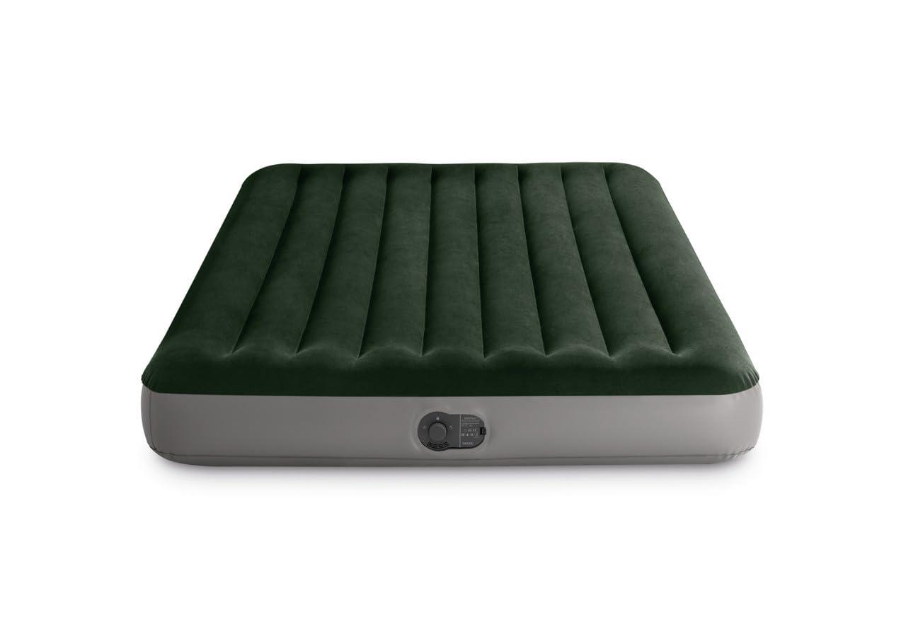 Intex 10in Queen Durabeam Prestige Air Mattress Bed with Internal Fastfill USB Powered Pump