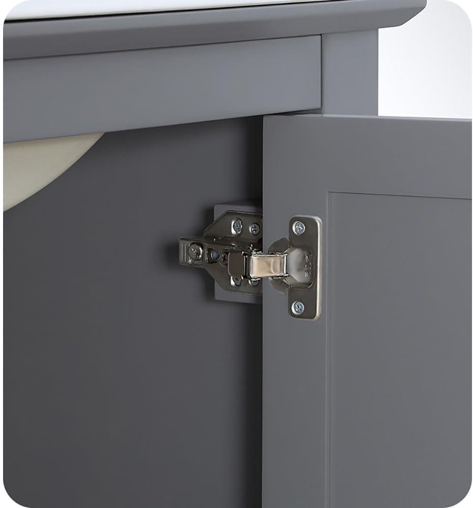Manchester 24" Freestanding Single Sink Bathroom Vanity with Integrated Sink (Faucet Not Included)
