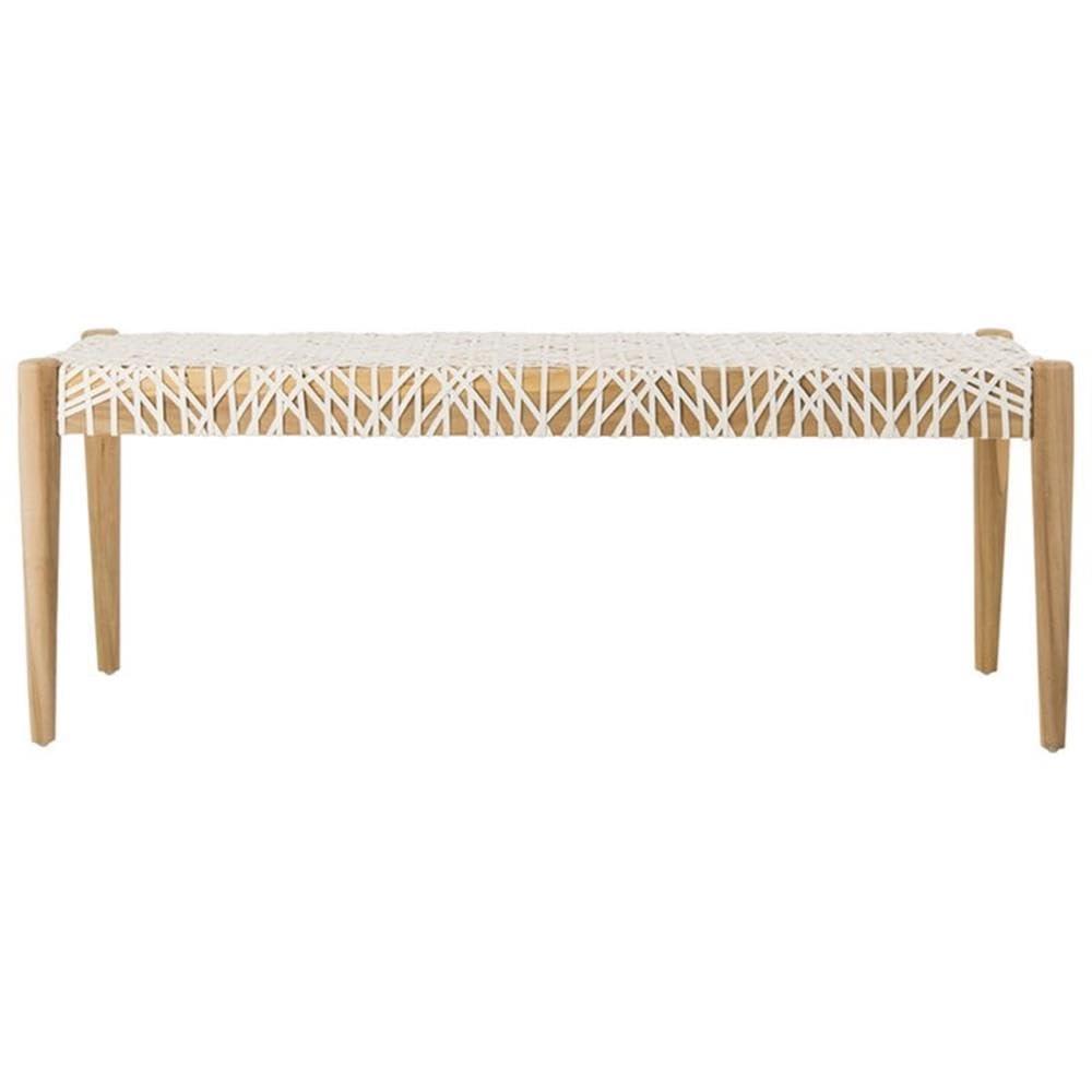 Kazbah 47" Genuine Leather Bench