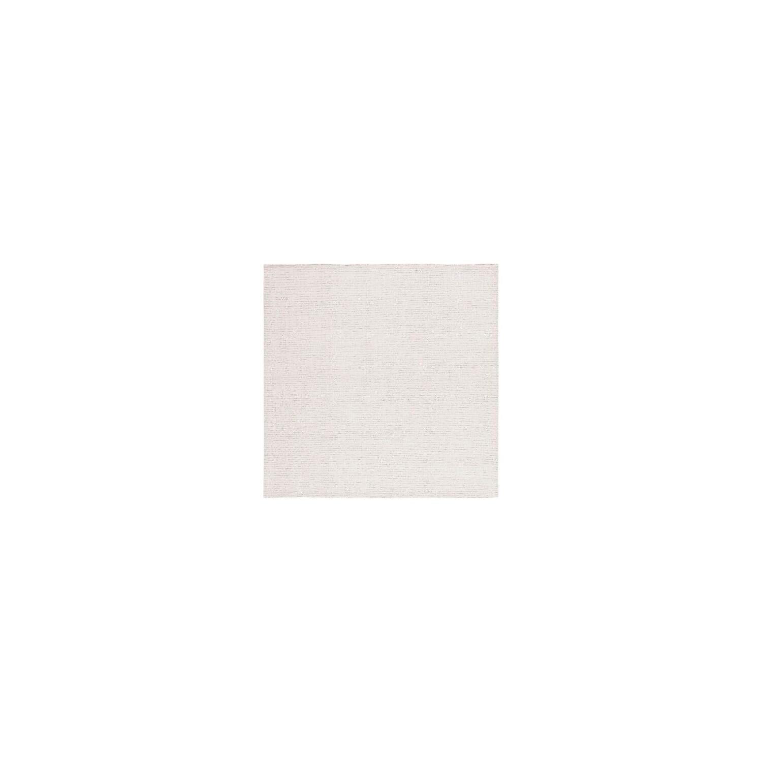 Abstract ABT468 Handmade Indoor Area Rug - Ivory/Beige - 8'x8' - Safavieh