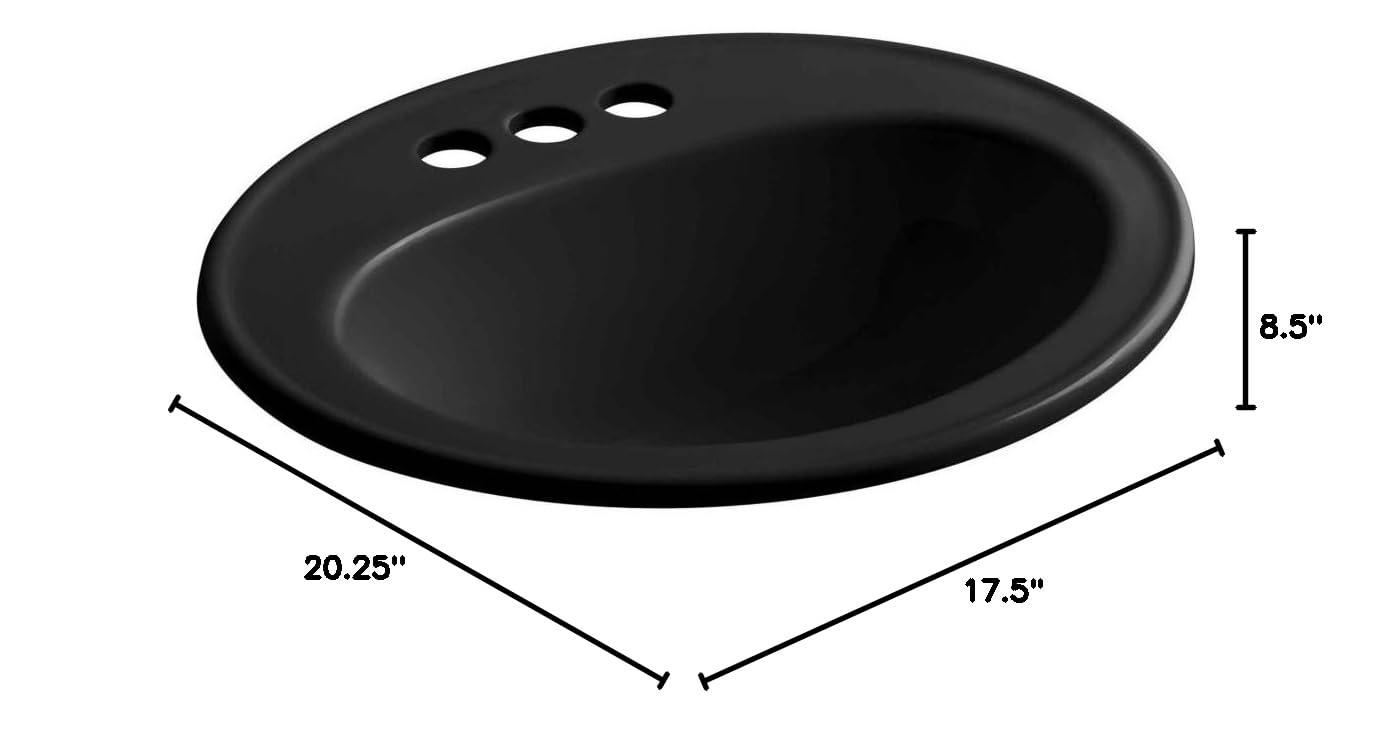 Pennington® Self-Rimming Drop-in Bathroom Sink with 4" Centers