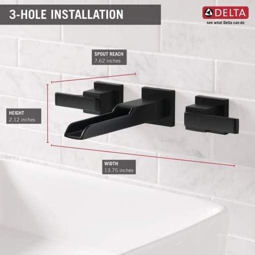 Ara Wall Mounted Bathroom Faucet