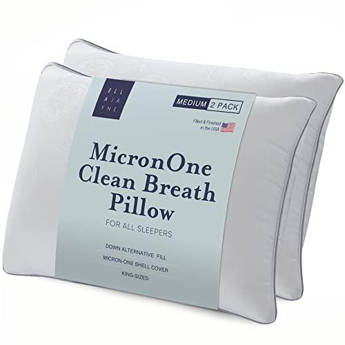 Ella Jayne Home MicronOne Allergen-Free Pillow, Medium Density (Set of 2)