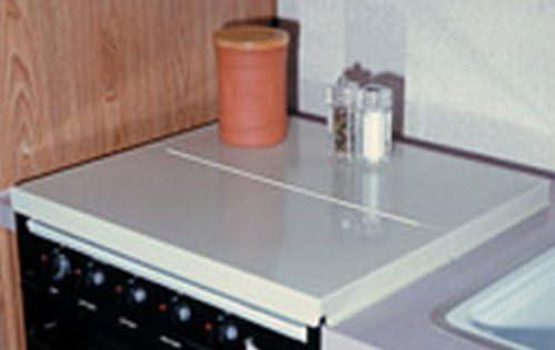 Camco 43557 Stove Top Cover White Universal Fit