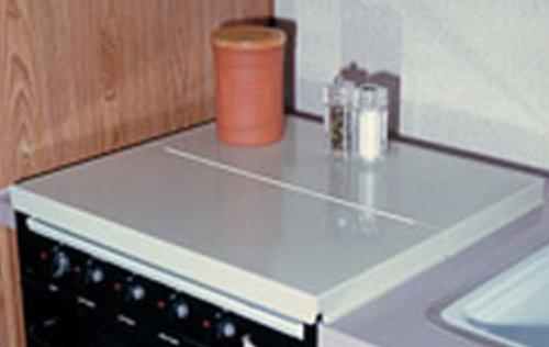 Camco 43557 Stove Top Cover White Universal Fit