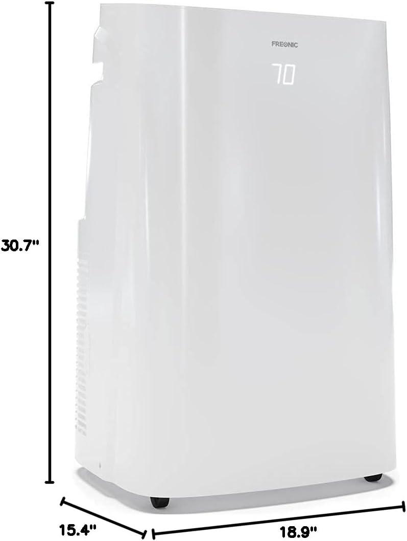 Freonic 14,500 BTU ASHRAE/10,800 BTU DOE 450 sq. ft. Portable Air Conditioner with Remote