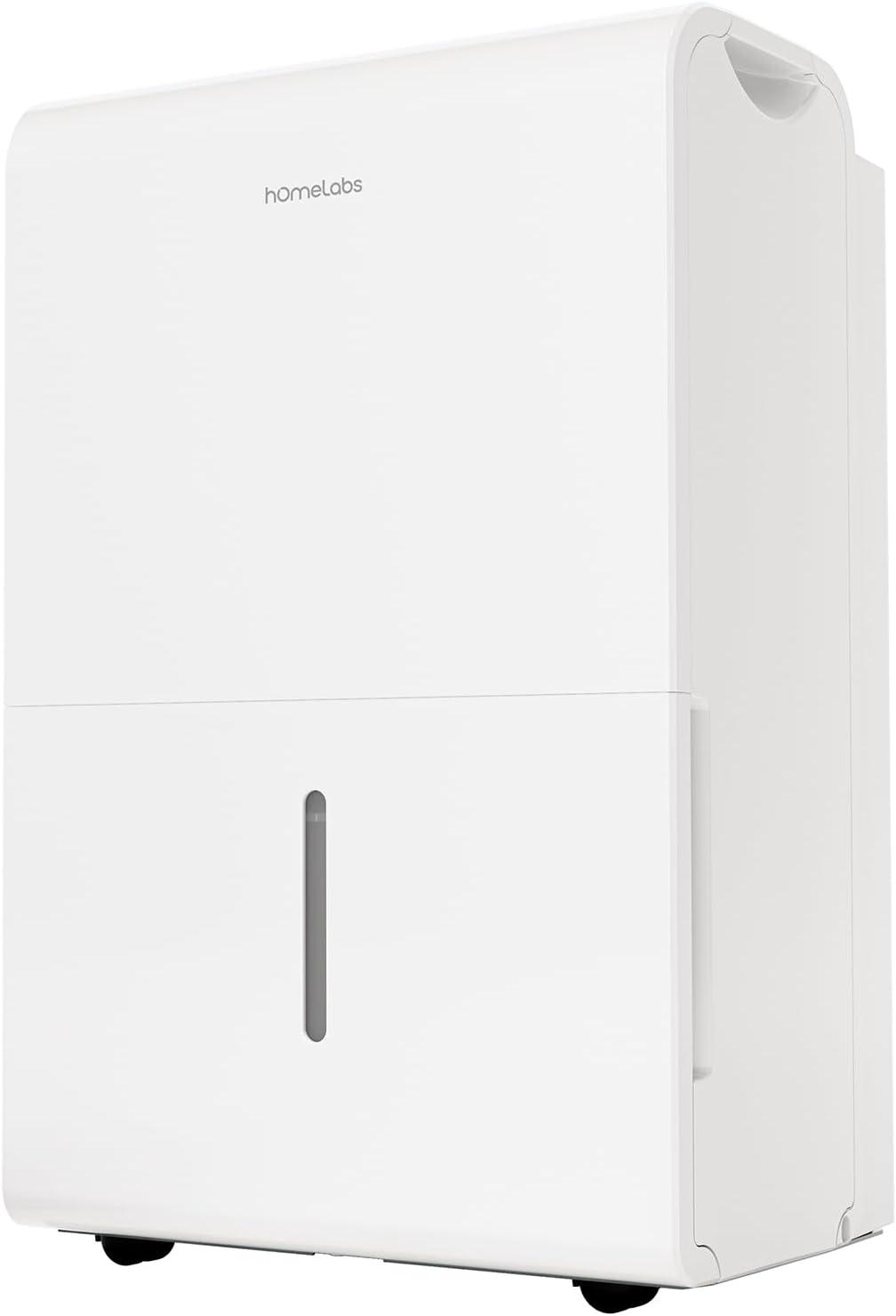 hOmeLabs hOmeLabs 50 Pint Wi-Fi Dehumidifier for up to 7,000 Sq Ft Rooms (MAX 120 Pint at 95°F, 90% RH) – Powerful Humidity Control for Large Rooms and Basements