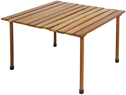 Best Choice Products 28x28in Foldable Indoor Outdoor Portable Wooden Table for Picnics, Camping, Beach w/ Carrying Case