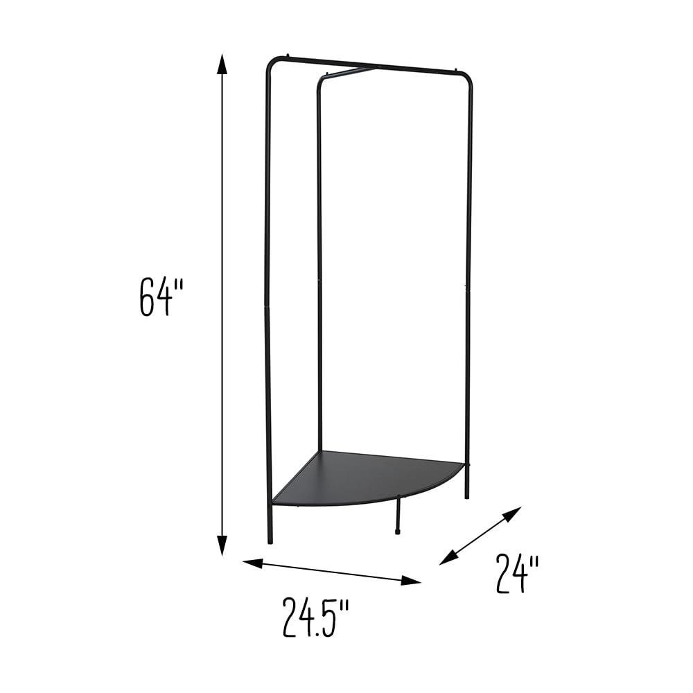 Rebrilliant Mailie 24'' Metal Clothing Rack