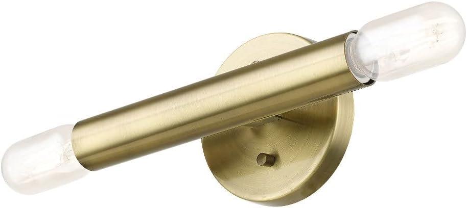 Livex Lighting Copenhagen 2 - Light Wall Light in  Antique Brass