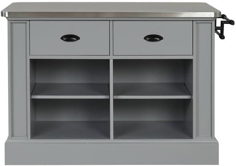 ACME Urrur Kitchen Island in Gray Finish