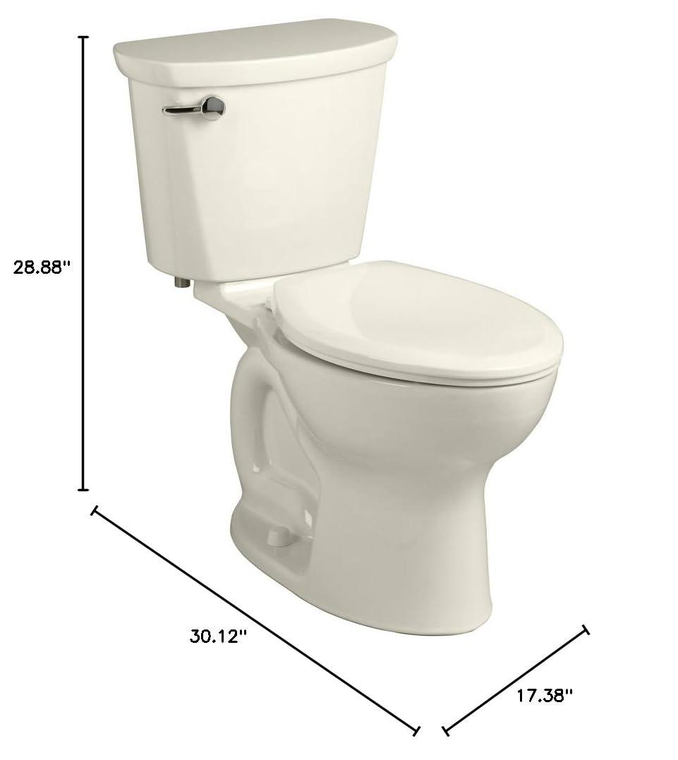 American Standard Champion Pro 1.28 Gallons GPF Round Comfort Height Floor Mounted Two-Piece Toilet (Seat Not Included)