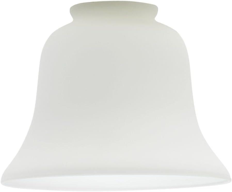 Satin White Bell Glass Shade for Floor and Table Lamps