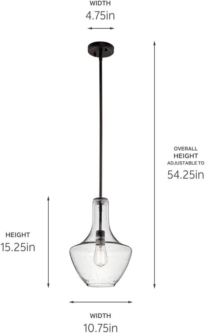 Kichler Lighting Everly 1 - Light Pendant in  Olde Bronze