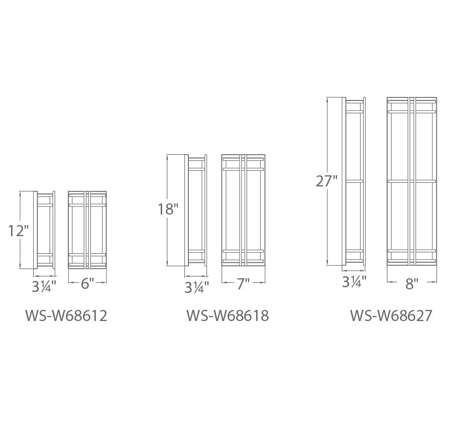 Skyscraper Outdoor Dimmable LED Flush Mount