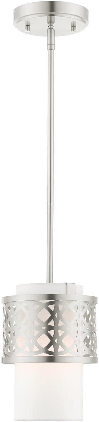 Livex Lighting Calinda 1 - Light Pendant in  Brushed Nickel