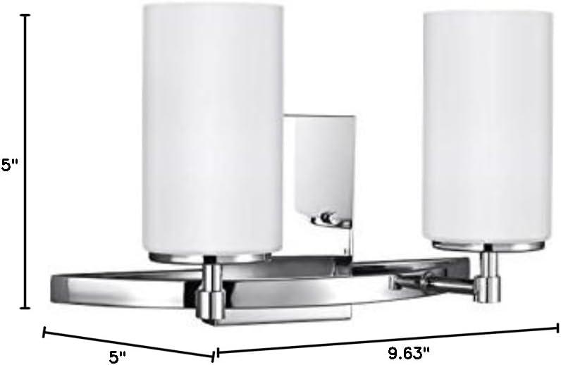 Sea Gull Lighting 4424602-05 Alturas Wall/Bath Vanity Style Fixture, Two - Light, Chrome