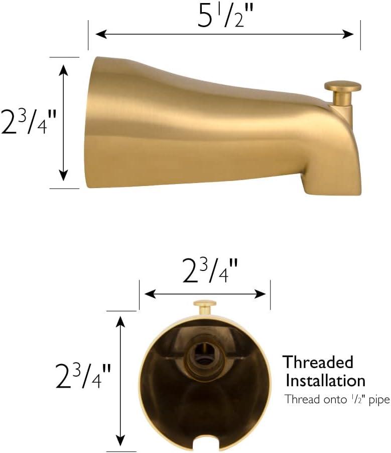 Wall Mounted Tub Spout with Diverter